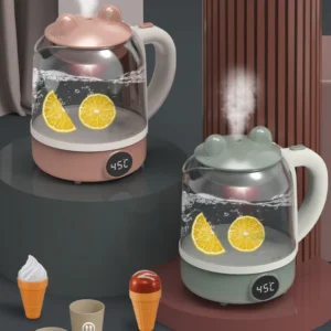 Electric Steam Kettle Play Set – 4-in-1 Toy Appliances